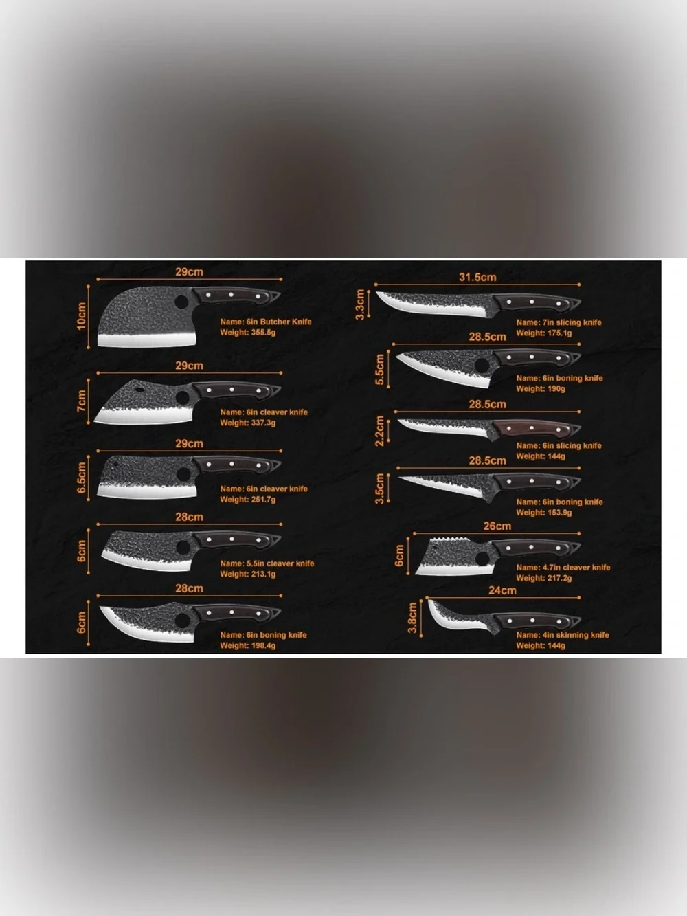 N/A knives have